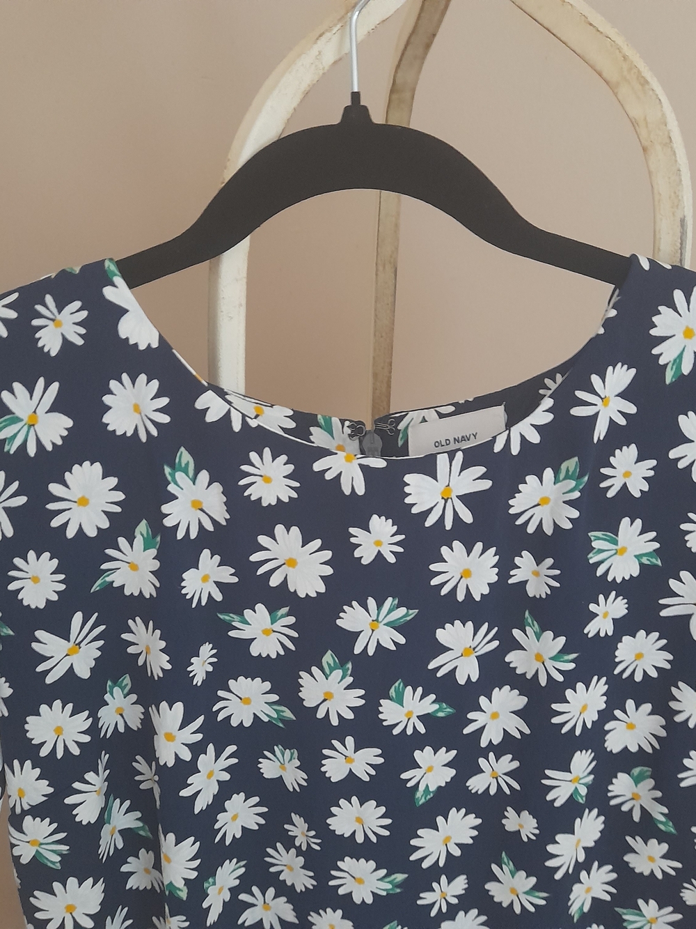 Old Navy Navy Daisy Midi Dress - Picture 5 of 11